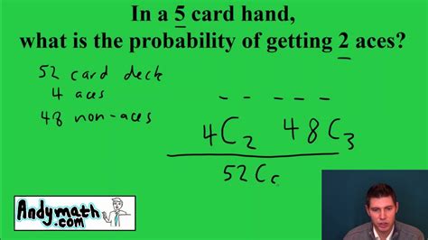 The probability of an ace from a 5.